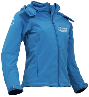 softshell ambulancière bleu royal